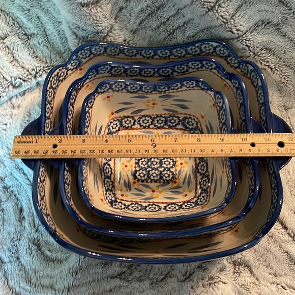 Temp-Tations (Temptations) ceramic nesting serving bowl set. Olde world pattern - Picture 10 of 10